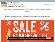 Tablet Screenshot of krause-homecompany.de